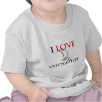 I Love Cockatiels T Shirt