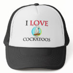 I Love Cockatoos hats