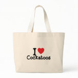I love Cockatoos heart custom personalised bags