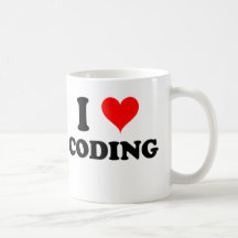 I Love Coding Coffee Mugs