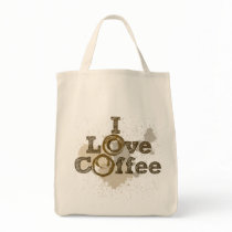 I Love Coffee Art Caffeine Bag