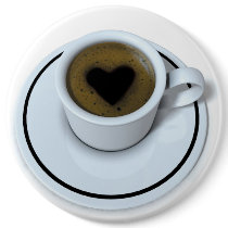I LOVE coffee Buttons