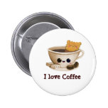I love Coffee - custom text - Buttons