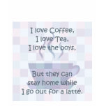 I love Coffee, I love Tea... t-shirts