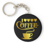 I LOVE COFFEE keychains