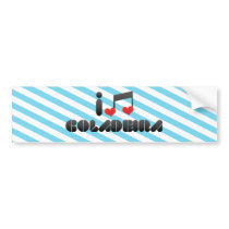 I Love Coladeira Bumper Stickers