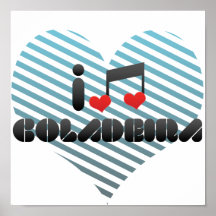 I Love Coladeira Posters