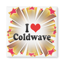 I Love Coldwave Fridge Magnet