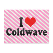 I Love Coldwave Postcard