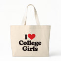 I Love College Girls bags