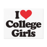 I Love College Girls postcards