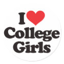 I Love College Girls stickers