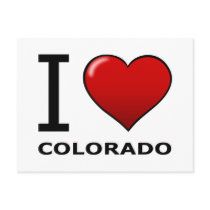 I LOVE COLORADO POST CARDS