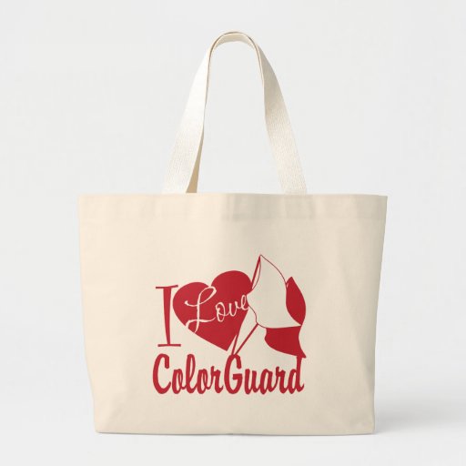 I Love ColorGuard Canvas Bags