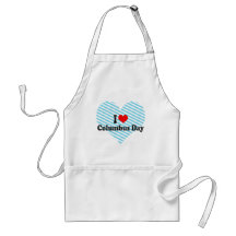 I love Columbus Day Aprons