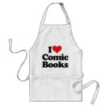 I Love Comic Books aprons
