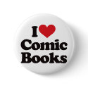I Love Comic Books buttons