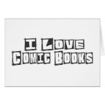 I Love Comic Books Cards