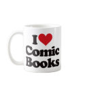 I Love Comic Books mugs