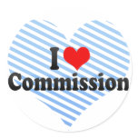 I Love Commission stickers