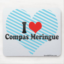 I Love Compas Meringue Mouse Pads