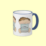 I Love Computers Boy mugs