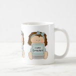 I Love Computers Girl mugs