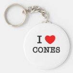 I Love Cones Keychain