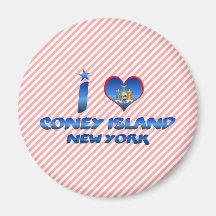 I love Coney Island, New York Refrigerator Magnets