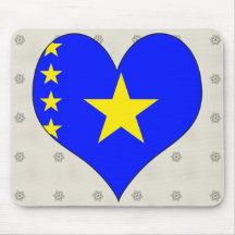 I Love Congo Kinshasa Mousemats