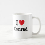 I love Conrad heart custom personalised Mugs