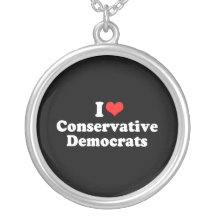 I LOVE CONSERVATIVE DEMOCRA.png Personalised Necklace