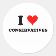 I Love Conservatives Stickers
