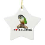 I love conures ornaments