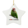 I love conures too christmas tree ornament