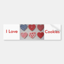 I Love Cookies Bumper Sticker