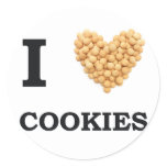 I Love Cookies stickers