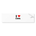 I Love Cool bumper stickers