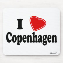 I Love Copenhagen Mousemats