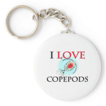 I Love Copepods keychains