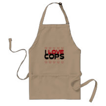 I LOVE COPS APRON
