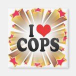 I Love COPS Refrigerator Magnet