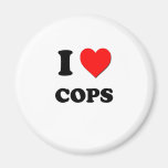 I Love Cops Refrigerator Magnets