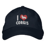 I Love Corgis Embroidered Hat embroidered hats