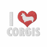 I Love Corgis Women's embroidered shirts