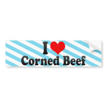 I Love Corned Beef Bumper Sticker
