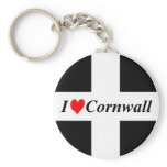 I Love Cornwall Keychain