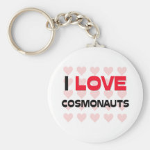 I LOVE COSMONAUTS KEYCHAINS