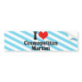 I Love Cosmopolitan+Martini Bumper Sticker