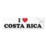 I Love Costa Rica bumper stickers